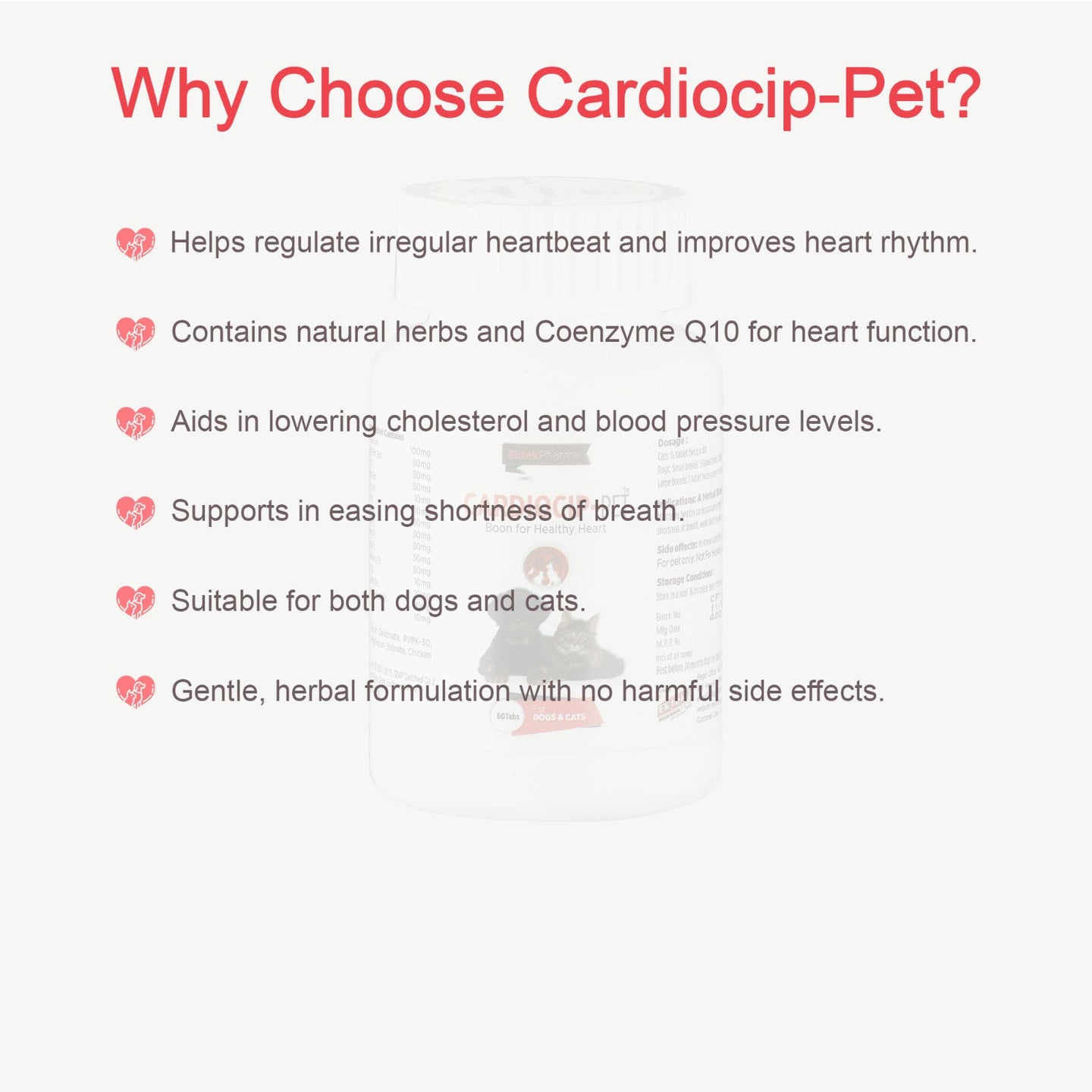 Cardiocip-Pet-60 Tablets (to Maintain Healthy Cardio Vascular System)